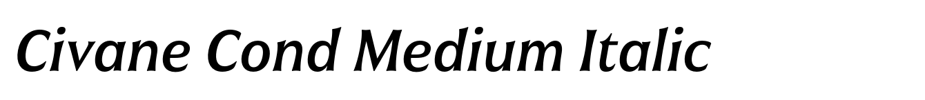 Civane Cond Medium Italic